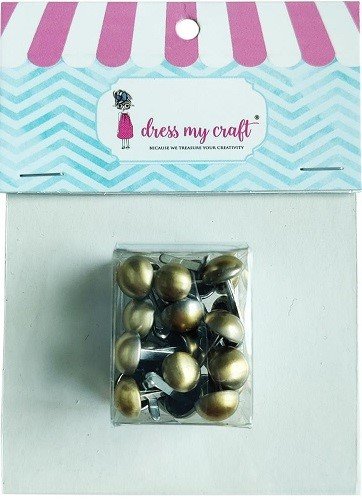 TACHUELAS O BRADS BRONCE VIEJO 9MM (30PZ)