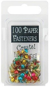 MINI TACHUELAS O BRADS METALIZADOS (100PZ)