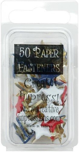 MINI TACHUELAS O BRADS ESTRELLAS NORTEAMERICA (50PZ)