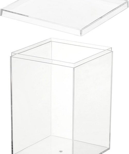 CAJA ACRILICA ALTA 6X6X13CM