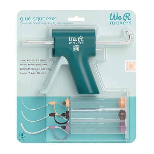 SET DE PISTOLA PARA PEGAMENTO CON 3 BOQUILLAS GLUE SQUEEZE WE R