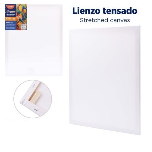 LIENZO TENSADO RECTAGULAR 40 X 50 CM ALGODON BLANCO 280GR POINTER