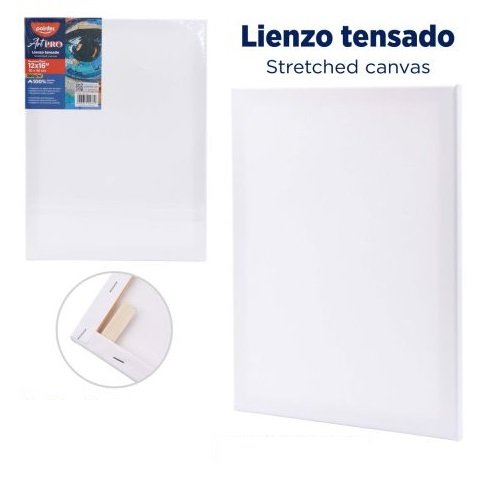 LIENZO TENSADO RECTAGULAR 40 X 30 CM ALGODON BLANCO 280GR POINTER