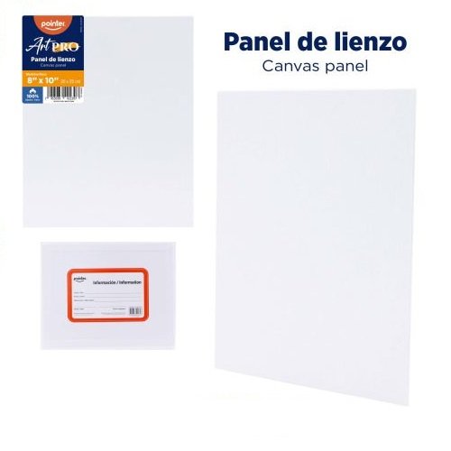 LIENZO RECTANGULAR SIN MARCO 24X30 CM ALGODON BLANCO 280GR POINTER