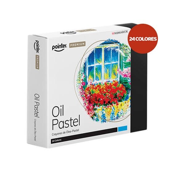CREYONES DE OLEO COLORES PASTEL 24 UND POINTER