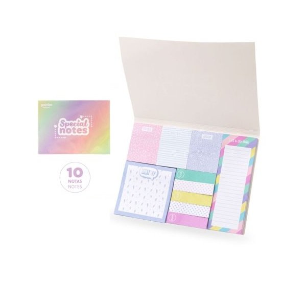 BLOCK DE NOTAS ADHESIVAS COLORES SURTIDOS PASTELES POINTER